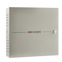 Hikvision Digital Technology Controlador de Acceso / 2 Puerta / 4 Lectores de Huella y Tarjetas / Integración con Video / 100,000 Tarjetas / Incluye Gabinete y Fuente de Alimentación 12Vcc/8A / Soporta batería de respaldo 
