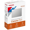 Disco Duro Externo Toshiba Canvio Flex 2.5", 4TB, USB, Plata
