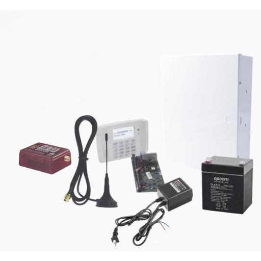 HONEYWELL HOME RESIDEO (1 Año datos ILIMITADO INCLUIDO)  Kit Vista48LA con comunicador MINI012G, Teclado, Gabinete, Batería y Transformador