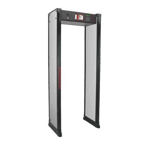 Ranger Security Arco Detector de Metales de 18 Zonas con Anclaje para Fijarse al Piso. Incluye Sensor IR para evitar falsas Alarmas / Certificado por la Administración Federal de Aviación de EE. UU. (FAA)