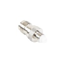 RF Industries Adaptador en Línea, de Conector TNC Hembra a FME Hembra, Niple Europeo, Níquel/ Oro/ Teflón.