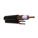 Viakon Bobina de 305 metros de Cable RG59 Siamés, Malla de Cobre y Aluminio, CCA, HECHO EN MÉXICO, Optimizado para HD, Para uso en Intemperie.