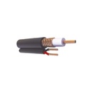 Viakon Bobina de 305 metros de Cable RG59 Siamés, Malla de Cobre y Aluminio, CCA, HECHO EN MÉXICO, Optimizado para HD, Para uso en Intemperie.