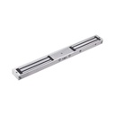 AccessPRO Chapa Magnética Doble para Aplicación en Puertas de Doble Hoja. 1200 lbs(x 2). LED indicador ultrabrillante