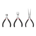 Epcom Juego de 3 Mini Pinzas de Corte de 5". Incluye: Pinza de Punta Redonda, Diagonal y Punta de Aguja.