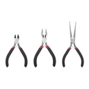 Epcom Juego de 3 Mini Pinzas de Corte de 5". Incluye: Pinza de Punta Redonda, Diagonal y Punta de Aguja.