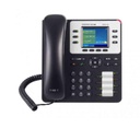 Grandstream Networks Teléfono IP Empresarial de 3 Líneas con 4 teclas de función, 8 teclas de extensión BLF y conferencia de 4 vías. PoE