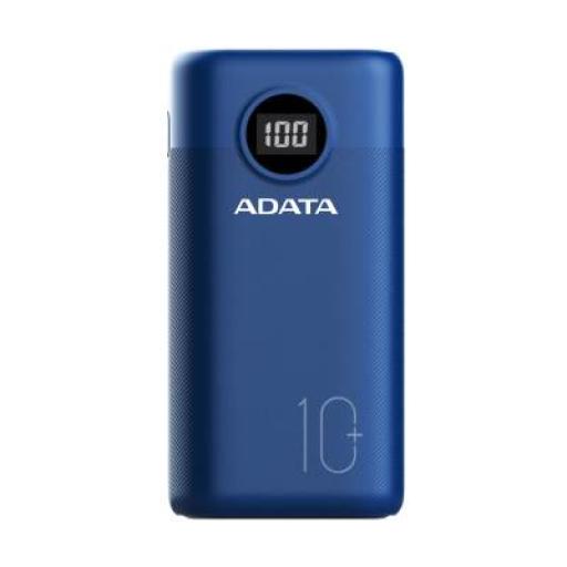 Cargador Portátil Adata P10000QCD, 10.000mAh, Azul