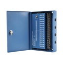 Epcom Fuente de Poder Profesional HEAVY DUTY @ 20 Amperes / 16 Canales / Hasta 1.25A por Salida / Ajuste Independiente de 11 a 15 Vcc por Salida / Protección Contra Sobrecargas / Filtro de Ruido Especial para Cámaras 4K.