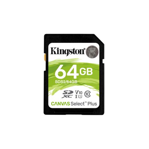 Kingston technology MEMORIA SD KINGSTON SDXC CANVAS SELECT 100R CL10 UHS-I V10 (SDS2/64GB)