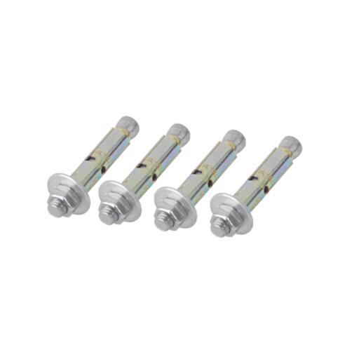 LINKEDPRO BY EPCOM Kit de 4 Piezas de Taquete Tipo Barrenancla con Tornillo de 3/8" X 3" con Taquete de 1/2".