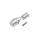 RF Industries Conector N Hembra de Anillo Plegable para Cables 9913, 8214, LMR-400, RG8/U-SYS, RFLASH-1113, Plata/ Oro/ Teflón.