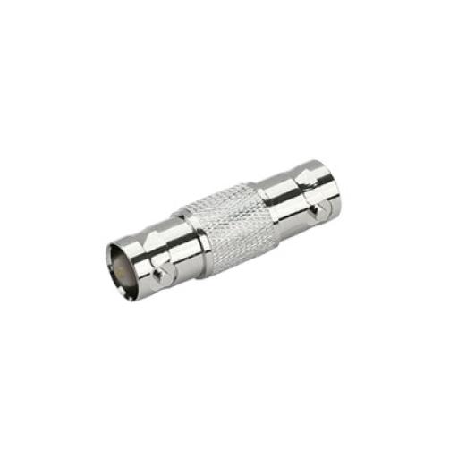 Epcom Adaptador Tipo Barril para 75 Ohm, de Conector BNC Hembra a BNC Hembra, Níquel/ Oro/ Teflón.