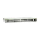 Allied Telesis Switch PoE+ Gigabit WebSmart de 48 puertos 10/100/1000 Mbps (24 Puertos PoE) + 4 puertos gigabit SFP (Combo), 370 W