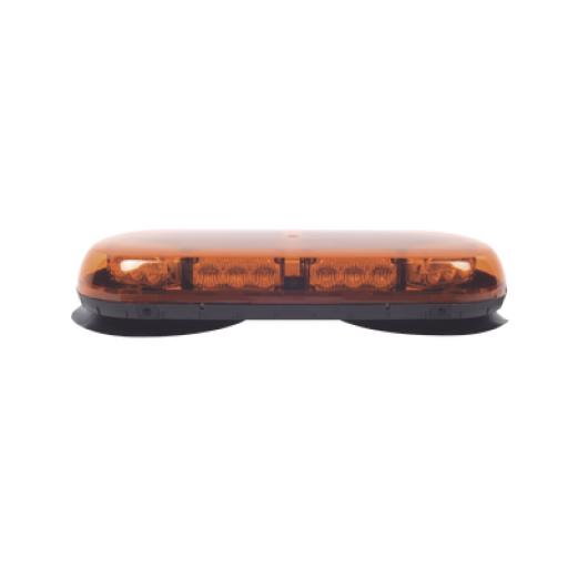 EPCOM INDUSTRIAL SIGNALING Mini Barra con 24 LED, Color Ámbar Con Montaje Magnético y de Succión
