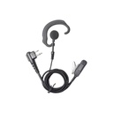 PRYME Micrófono Audífono de Solapa Estilo Gancho / CABLE FIBRA TRENZADA KEVLAR ULTRA RESISTENTE Pararadios GP300/SP50/P1225/PRO3150/EP450/EP350/MAG ONE/RDU2020/XV2600 y TC-500/518/600/610/620/700/1600/700EX