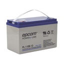 Epcom Batería 12 Vcc / 110 Ah / Ciclo Profundo / AGM-VRLA / Uso en Aplicación Fotovoltaica /Terminales Tipo Tornillo HEX M6