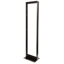 Siemon Rack de Dos Postes Estándar de 19", Numerado, Fabricado en Acero y 45 Unidades de Rack, Color Negro
