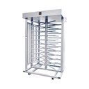 AccessPRO Torniquete Sencillo / Cuerpo Completo / Interior/Exterior / 100% Acero con Pintura Gris / EJE CENTRAL con Pintura Gris / Acabado de Lujo / Alto Tráfico