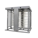 AccessPRO Torniquete Doble / Cuerpo Completo / Interior/Exterior / 100% Acero con Pintura Gris / EJE CENTRAL de Acero Inoxidable / Acabado de Lujo / Alto Tráfico