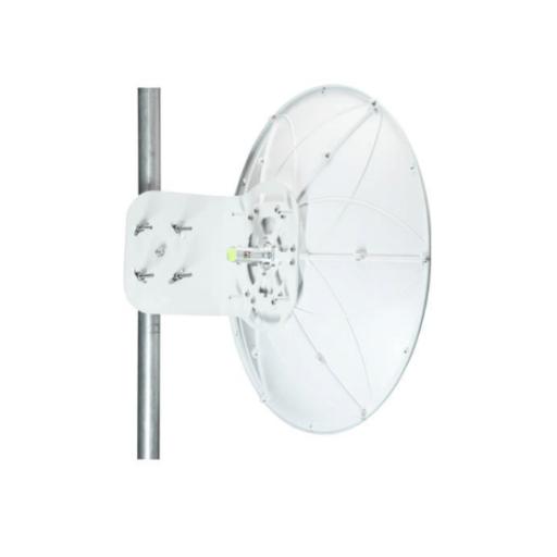 txPRO Antena direccional para AF11, Doble polaridad, 10 a 11.7 GHz, 2 ft, Alta ganancia en 34 dBi, Montaje incluido