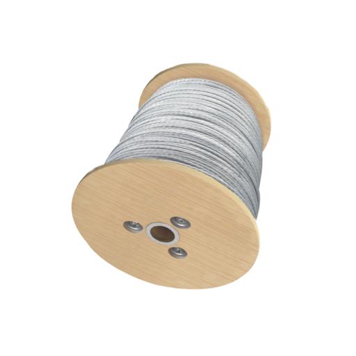 Syscom Cable de Retenida de 1/4"  de Acero Galvanizado 7 Hilos (Venta por Metro).