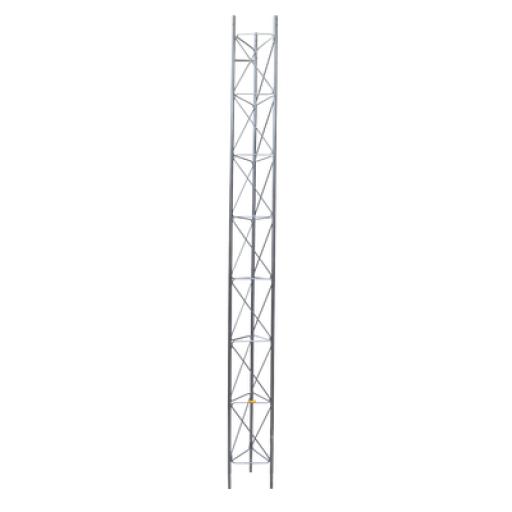 SYSCOM TOWERS Tramo de Torre Arriostrada de 3m x 30cm, Galvanizado por Electrólisis, Hasta 30 m de Elevación. Zonas Secas.
