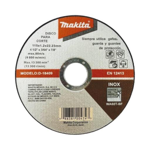 Makita  Disco de Corte de 7/8" de acero inoxidable, diámetro de 4-1/2" 