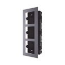 Hikvision Digital Technology Base de 3 Espacios para EMPOTRAR Módulos de Videoporteros Hikvision