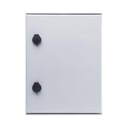 Precision Gabinete de Poliéster IP65 Uso en Intemperie (300 x 400 x 200 mm) con Placa Trasera Interior de Plástico (Incluye Chapa y Llave).