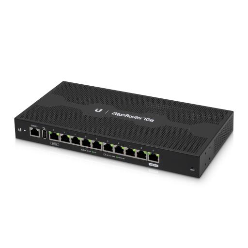 Ubiquiti Networks EdgeRouter 10X, con 10 puertos 10/100/1000 Mbps, con PoE Pasivo 24 V Passthrough