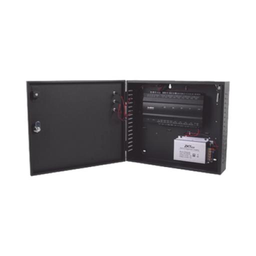 ZKTeco Controlador de Acceso / 2 PUERTAS / Biometría Integrada / Hasta 3,000 Huellas / 30,000 Tarjetas / Incluye Gabinete y Fuente de Alimentación 12Vcc/5A