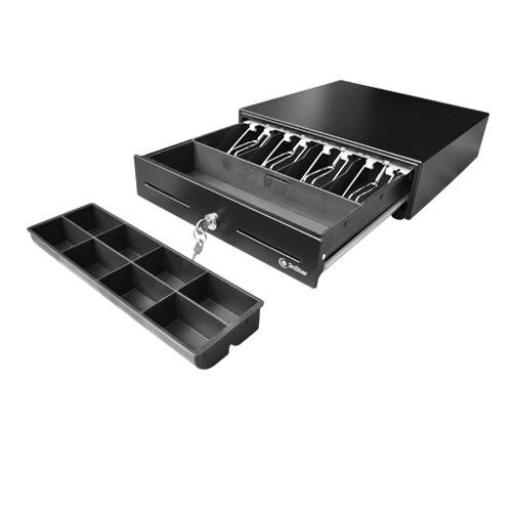 3nStar CAJON DE DINERO 3NSTAR NEGRO 4 BILLETES/8 MONEDAS REMOVIBLE (CD250)