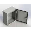 ANCLO Gabinete de Acero, Nema 4 -IP 66 de 25 x 30 x15 cm con Platina y certificado UL.