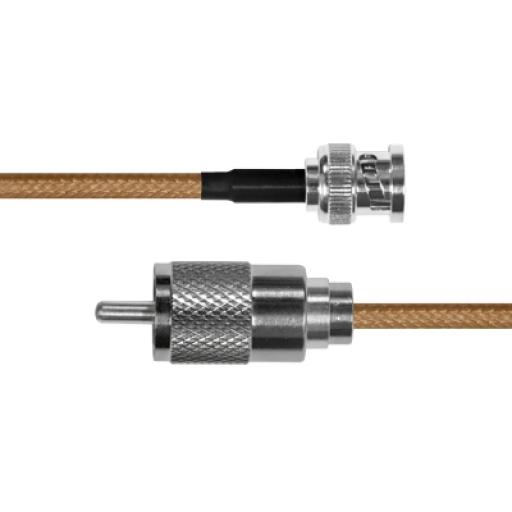 Epcom Cable RG-142/U, con conectores BNC Macho / UHF Macho.
