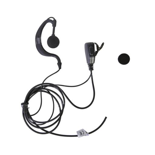 TX PRO Micrófono - audífono de solapa ajustable al oído para ICOM IC-F11/ 14/3021/ 3013/ 3103/ 3003/ 1100D/2100D
