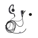 TX PRO Micrófono - audífono de solapa ajustable al oído para ICOM IC-F11/ 14/3021/ 3013/ 3103/ 3003/ 1100D/2100D