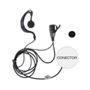 TX PRO Micrófono - audífono de solapa ajustable al oído para ICOM IC-F11/ 14/3021/ 3013/ 3103/ 3003/ 1100D/2100D