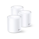 TPLINK Kit 3 Routers Inalámbricos MESH Interior para Hogar / Doble Banda Wi-Fi 6 AX1800 Mbps / 2 Puerto Gigabit WAN/LAN / 2 Antenas Internas / Administración Mediante la App Deco (iOS, Android) / Protección HomeShield