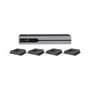 Epcom Kit Divisor y Extensor HDMI (Extender Splitter)  / Divide 1 Fuente HDMI a 4 Pantallas / Extiende la señal HDMI hasta 120 m / Resolución 4Kx2K @ 30 Hz / Cat 6/6a / Uso 24/7 / Longitud del cable autoajustable / Alimente solo el Tx (PoC).