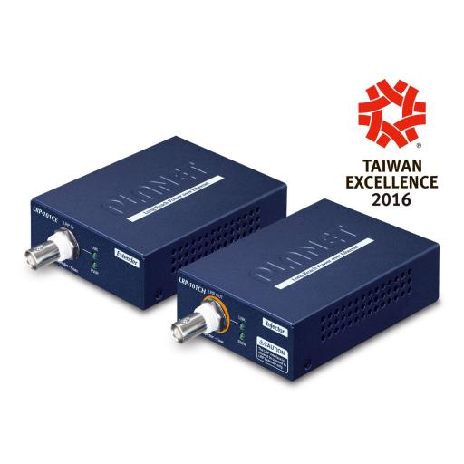Planet Kit Transmisor y Receptor PoE de Largo Alcance sobre Coaxial hasta 1km