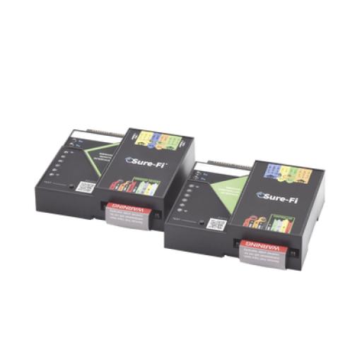 Sure-Fi Convertidor de lectora para control de acceso (cableado a inalámbrico) / 1 Wiegand / 2 Relevadores / 2 Entradas / Atraviesa hasta 1.6 KM En Construcción o Material