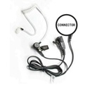 TX PRO Micrófono - audífono de solapa con tubo acústico transparente para TC-500/ 518/ 600/ 610/ 700 y radios GP300/ PRO2150/ P110/ GP350/ SP-10/ PRO3150/ EP450/ EP350/ MAG ONE con tubo acústico de PU (material flexible)