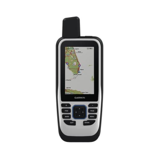 Garmin GPS portátil GPSMAP 86s con mapa base precargado, incluye batería interna recargable.