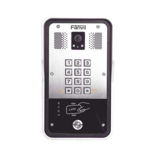 Fanvil Video Portero SIP Con Cámara, 1 Relevador Integrado, Onvif y lector de tarjetas RFID para acceso