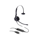 Epcom Diadema ProA Mono, Audio HD, micrófono con cancelación de ruido adicional, conexión vía USB, compatibilidad con Microsoft Teams y Skype for Business