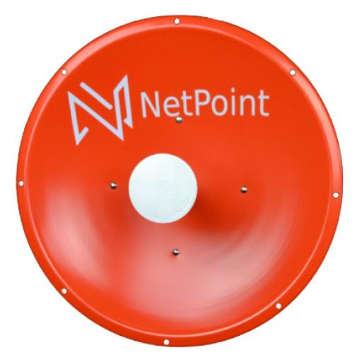 [NETPOINT_NPTR-2] NetPoint Antena altamente Direccional / 3 ft / 4.9-6.4 GHz / Diseñada para ambientes salinos / Ganancia 34 dBi / SLANT de 45 ° y 90 ° / Incluye radomo, jumper y montaje de acero inoxidable. 