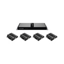 Epcom Kit Divisor y Extensor HDMI (Extender Splitter)  / Divide 1 Fuente HDMI a 4 Pantallas / Extiende la señal HDMI hasta 120 m / Resolución 1080P @ 60 Hz / Cat 6/6a / Soporta IR / Baja Latencia / Uso24/7 / Alimente solo el Tx (PoC).