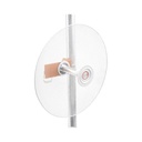 TX PRO Antena direccional con diseño aerodinámico para minimiza la resistencia al viento, Ganancia de 30 dBi,  frecuencia (4.9 - 6.5 GHz), Polarización doble, incluye montaje para torre o mástil 