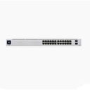 Ubiquiti Networks UniFi Switch USW-24-POE Gen2, Capa 2 de 24 puertos (16 puertos PoE 802.3af/at + 8 puertos Gigabit) + 2 puertos 1G SFP, 95W, pantalla informativa